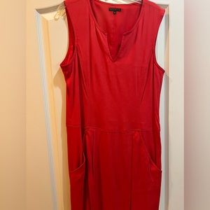 Theory Red Mini Shift Dress- Size 8